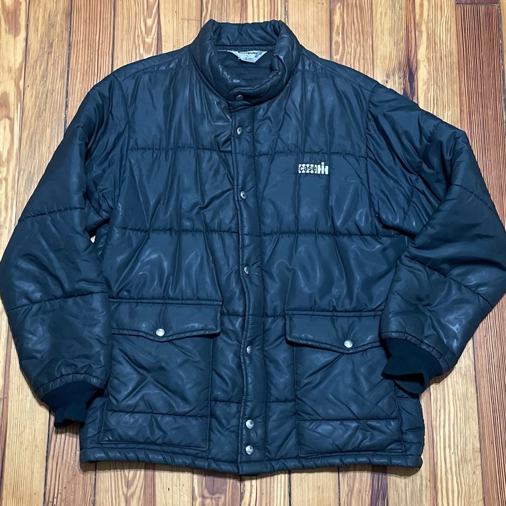 Vintage 70’s 80’s Mens Large IH International Harvester Tractor Puffer Coat.